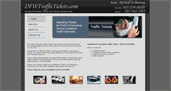 Desktop Screenshot of dfwtraffictickets.com
