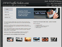 Tablet Screenshot of dfwtraffictickets.com